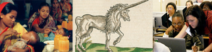 Images of three exhibitions put on by NLM